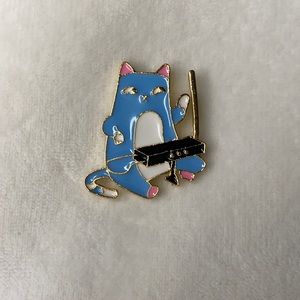 2/$16 Jammin’ Cat Enamel Pin
